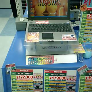 Laptop at the Supermarket