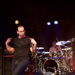 Dave Cowens Rocking the Crowd at 2007 Bad Religion Glasshouse Concert