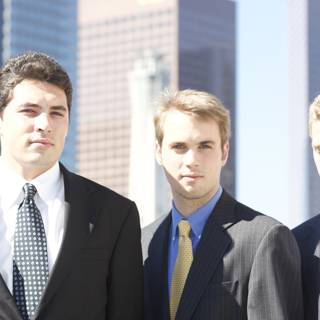 Three Men Rocking the Formal Look in the City