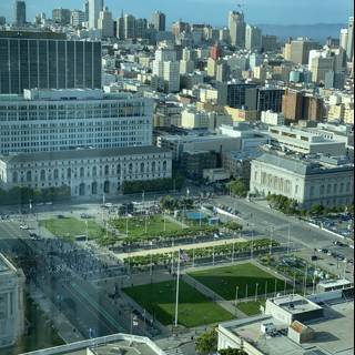 A Bird's Eye View of San Francisco City Hall