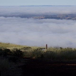 Sea of Clouds Swallowing the Valley Below