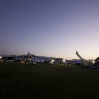 Coachella Tent at Dusk