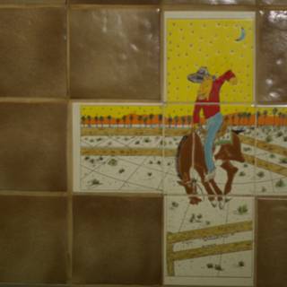 Cowboy Tile Mosaic