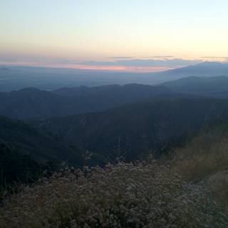 Sunset over San Bernardino Mountains