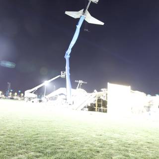 Nighttime Kite Flying at Coachella