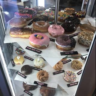 A Tempting Display of Donuts