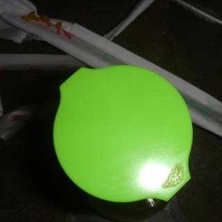Green Plastic Container with Lid