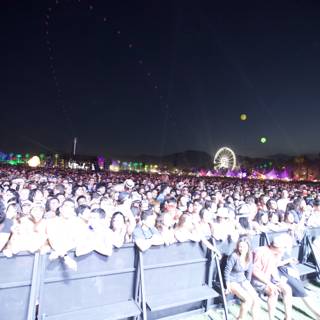 Nighttime Concert Crowd at Coachella