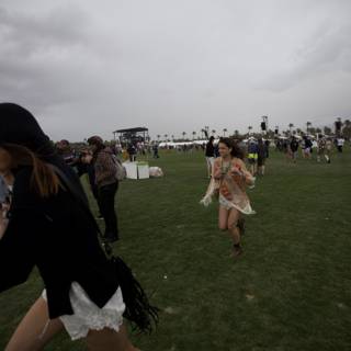 Walking in the Grass at Coachella