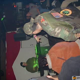 Military Man Boogies at the Club