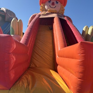 Giant Inflatable Scarecrow Slide at Fall Festival