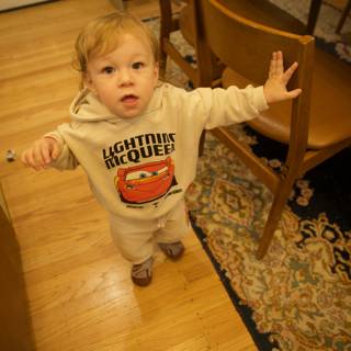 Little Explorer in the Dining Room