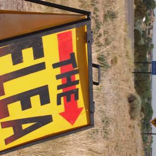 Flea Sign on the Road
