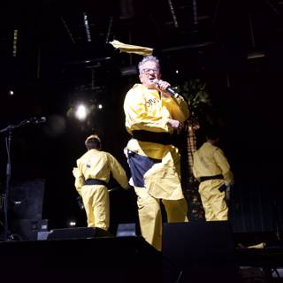 Mark Mothersbaugh Performs on Stage at Coachella