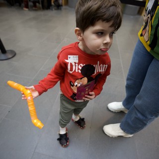 Young Boy with Toy at Asian Art Museum Event