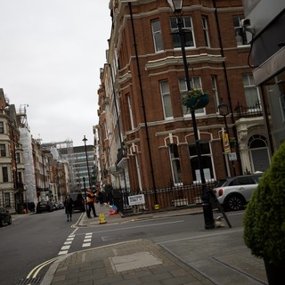 Victorian Red Brick Architecture on London Street Corner