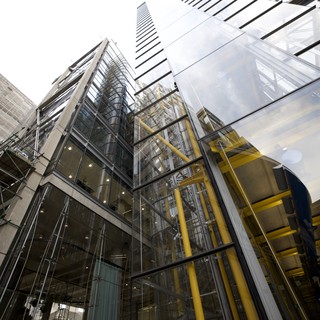 Modern Glass Architecture in London Financial District