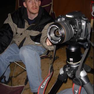 Man with Camera and Tripod