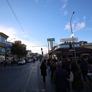 Twilight Street Scene at Fisherman's Wharf San Francisco