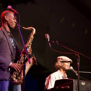 Saxophone Duo Rocks the Stage