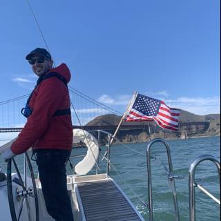 Sailing the Bay with Old Glory