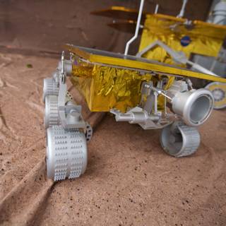 Miniature rover model ready for touchdown