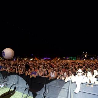 Coachella Crowd with a Giant Ball