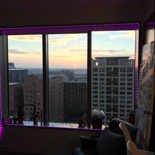 Purple Glow in the City