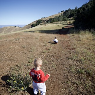 Two Young Explorers on Mount Diablo Trail