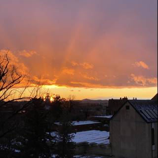 Majestic Sunset over University of Colorado