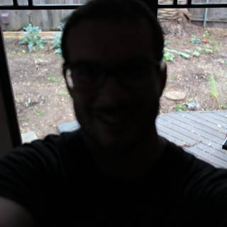 Selfie Reflections from a Wooden Porch