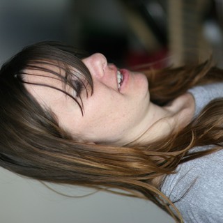 Candid Portrait of a Young Woman in Profile