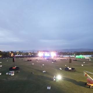 Coachella Stage in the Vast Green Field