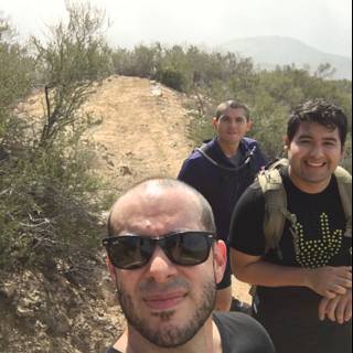 Three Adventurers Captured a Perfect Selfie on a Trail