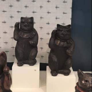 Feline and Canine Art Figures