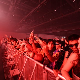 Red-Lit Crowd Surges at Wobbleland 2026 Festival