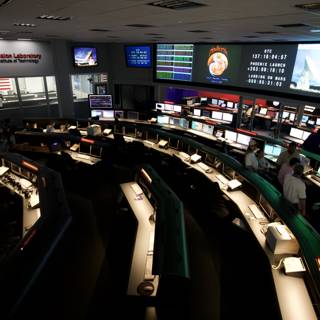 2008 JPL Mission Control in Full Swing