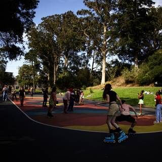 Vibrant Movements at the Multi-Colored Court