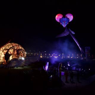 Light Up Balloon Soars Above Coachella Crowd