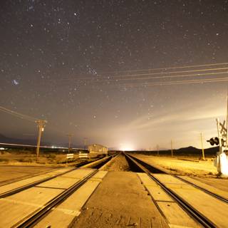 Nighttime Journey on the Railroad