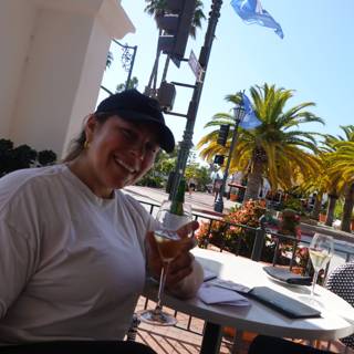 Summer Relaxation at the Palm Café