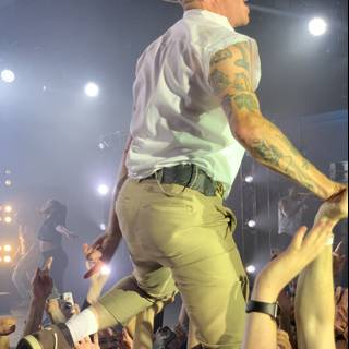 Inked Entertainer on Stage