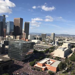 A bird's eye view of the City of Angels