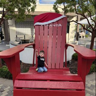 Little Adventurer on a Giant Chair