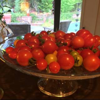 Tomato Harvest on a Decorative Table