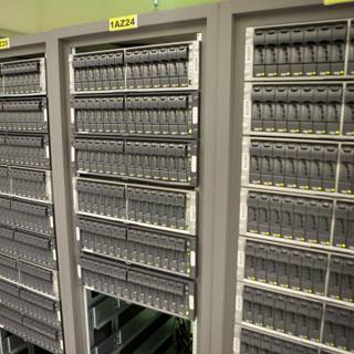 Rows of Computer Servers in a Data Center