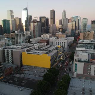 Cityscape of Los Angeles from Above