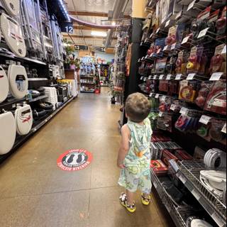 Little Explorer in the Aisle