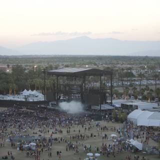 Coachella Crowd in the Desert