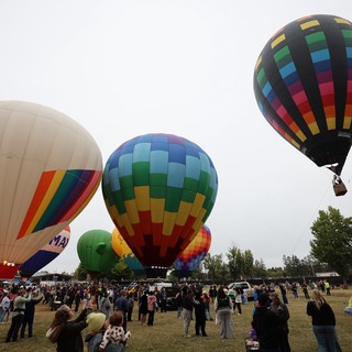 Colorful Hot Air Balloons Launch at Sonoma County Classic